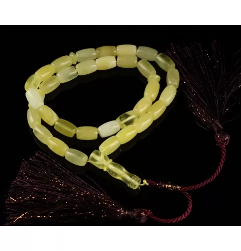 Islamic 33 BARREL Prayer BALTIC AMBER Beads Muslim Rosary