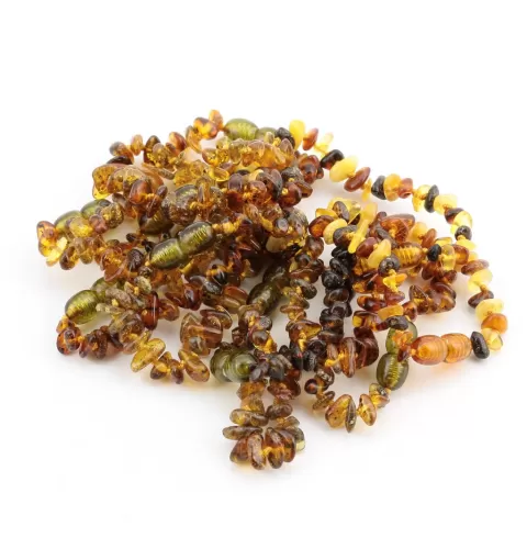 10 CHIPS Baltic amber teething bracelets