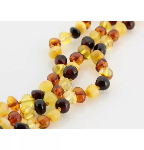 BAROQUE beads Baltic amber bracelet 18cm