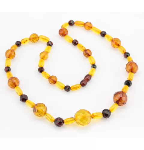 Faceted Composition Baltic amber necklace