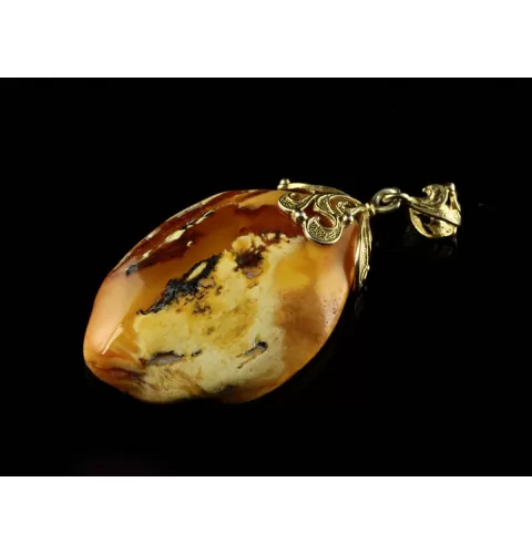 Vintage Butterscotch Natural Baltic Amber Pendant