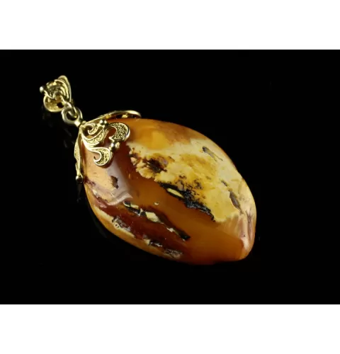 Vintage Butterscotch Natural Baltic Amber Pendant