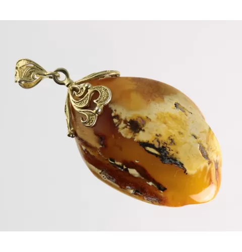 Vintage Butterscotch Natural Baltic Amber Pendant