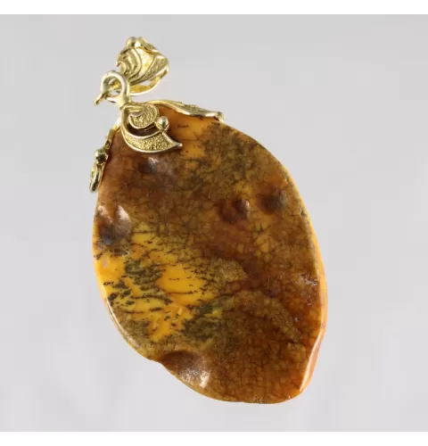 Vintage Butterscotch Natural Baltic Amber Pendant