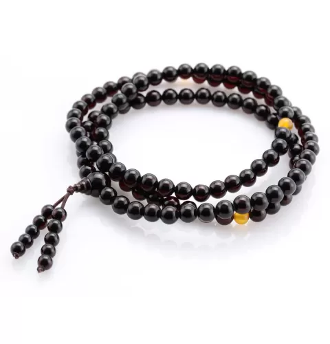 Tibetan Buddhist Mala Prayer 108 Baltic amber beads