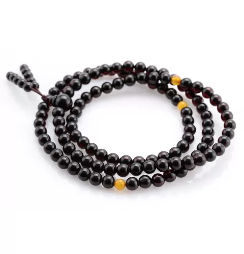 Tibetan Buddhist Mala Prayer 108 Baltic amber beads