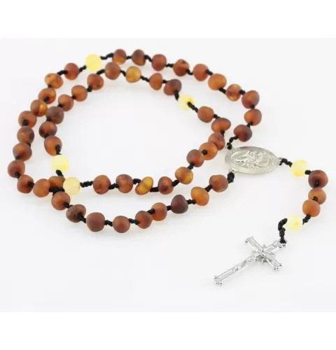 Natural Baltic Amber CHRISTIAN CATHOLIC Rosary