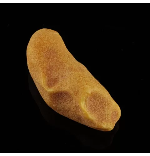 Natural rare Baltic amber resin drop with cracks