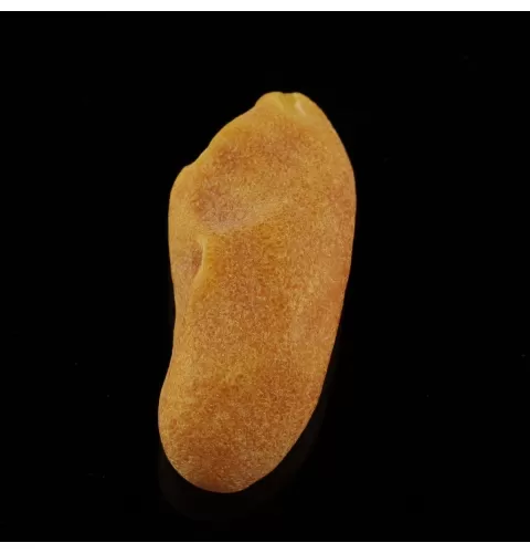 Natural rare Baltic amber resin drop with cracks