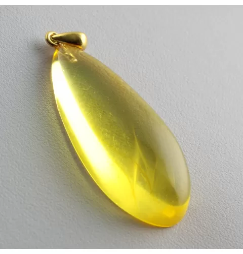 Lemon Drop Baltic Amber Pendant