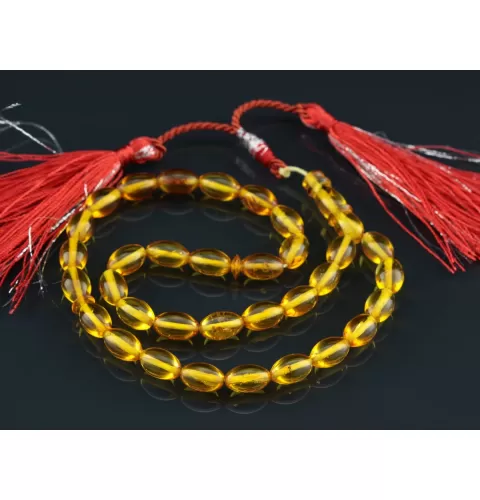 Islamic 33 Baltic amber Prayer OLIVE beads