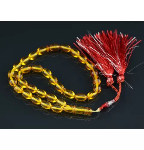 Islamic 33 Baltic amber Prayer OLIVE beads