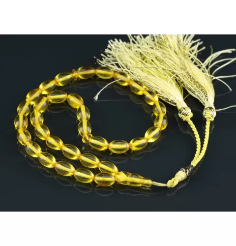 Islamic 33 Baltic amber Prayer OLIVE beads