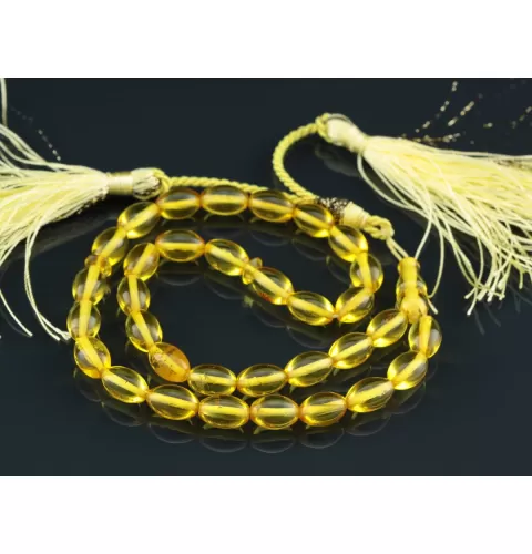 Islamic 33 Baltic amber Prayer OLIVE beads
