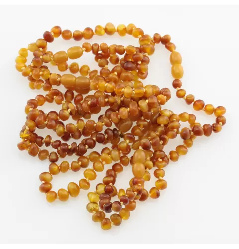 10 Butter BAROQUE Baltic amber adult bracelets 19cm
