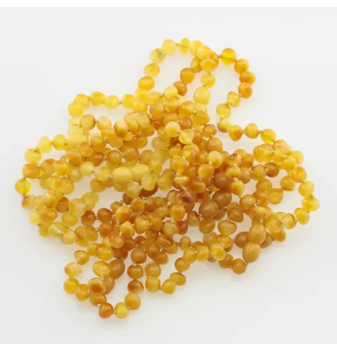 10 Butter BAROQUE Baltic amber adult bracelets 19cm