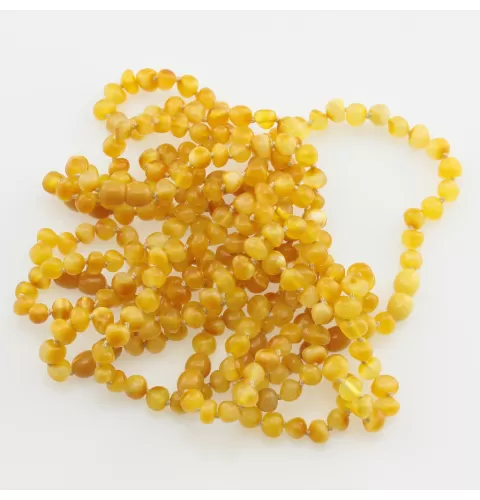 10 Butter BAROQUE Baltic amber adult bracelets 19cm