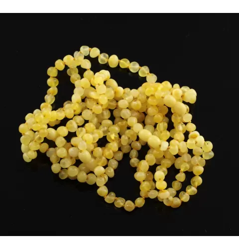 10 Butter BAROQUE Baltic amber adult bracelets 19cm