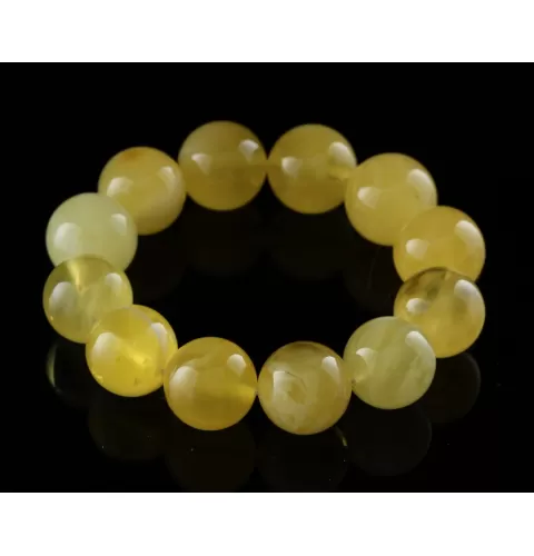 17MM Butter Round Beads Baltic Amber Bracelet