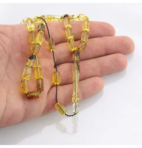Islamic 33 BARREL Prayer BALTIC AMBER Beads Muslim Rosary