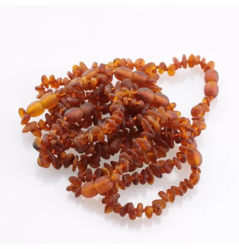 9 Cognac CHIPS Baltic amber teething bracelets 14cm