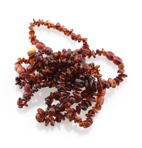 10 CHIPS Baltic amber teething bracelets 14cm