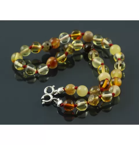 Adjustable Size Baltic amber Bracelet Anklet 30cm