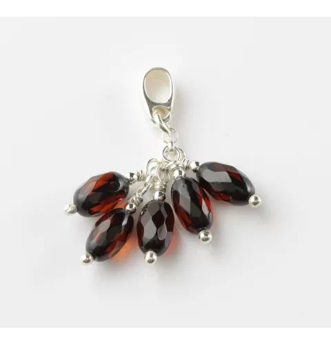 Dangling pieces Baltic amber pendant