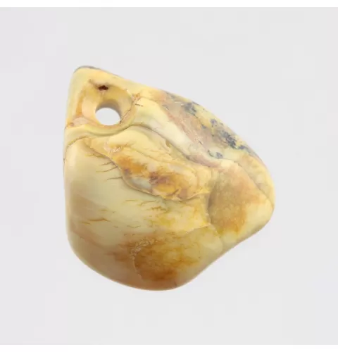 Baltic Amber Medallion pendant with hole