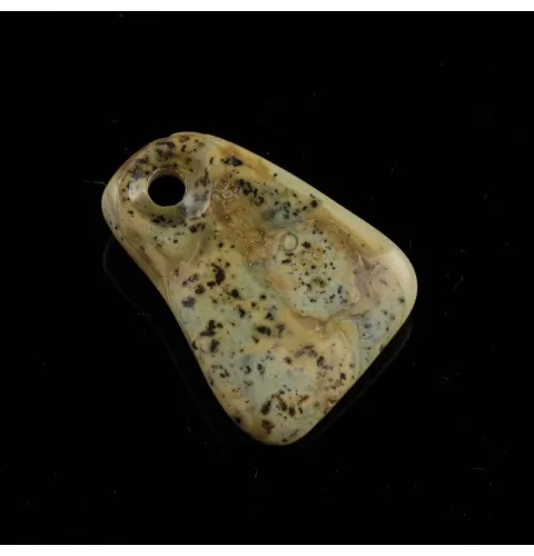 Baltic Amber Medallion pendant with hole