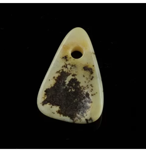 Baltic Amber Medallion pendant with hole