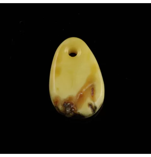 Baltic Amber Medallion pendant with hole