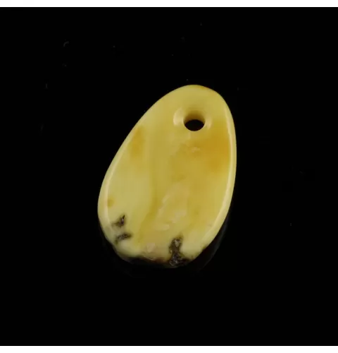 Baltic Amber Medallion pendant with hole