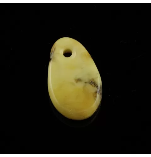 Baltic Amber Medallion pendant with hole