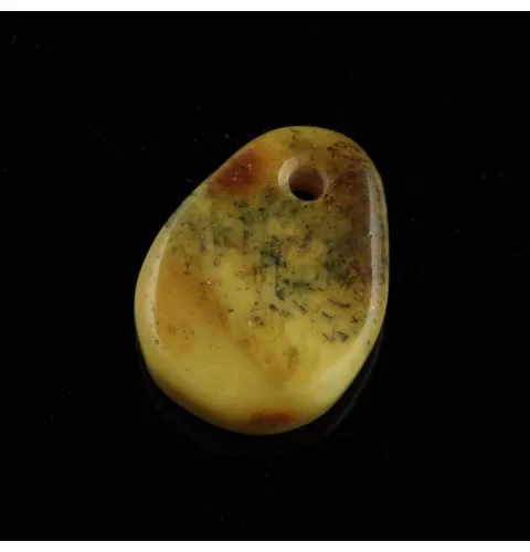 Baltic Amber Medallion pendant with hole