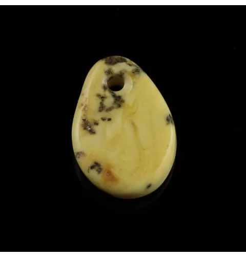 Baltic Amber Medallion pendant with hole