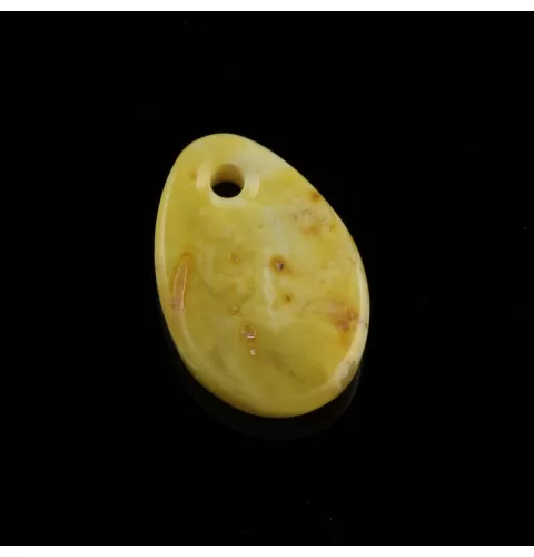 Baltic Amber Medallion pendant with hole
