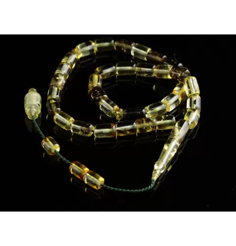 Islamic 33 BARREL Prayer BALTIC AMBER Beads Muslim Rosary