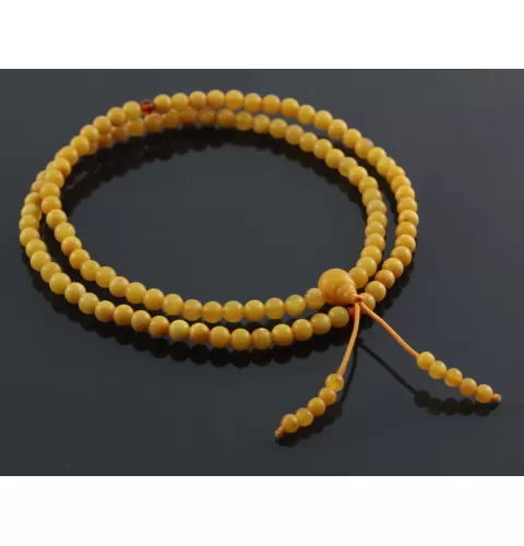 Tibetan Buddhist Japa Mala Prayer 108 Baltic amber beads rosary