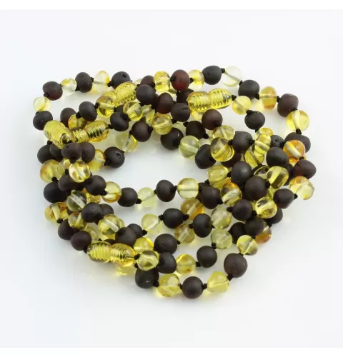 5 BAROQUE Baltic amber adult bracelets 22cm