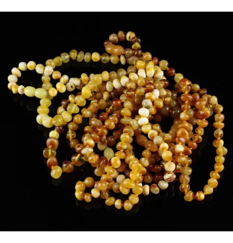 10 Butter Baltic Amber Anklets 25cm
