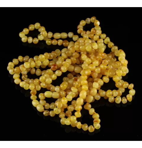 10 Butter Baltic Amber Anklets 25cm