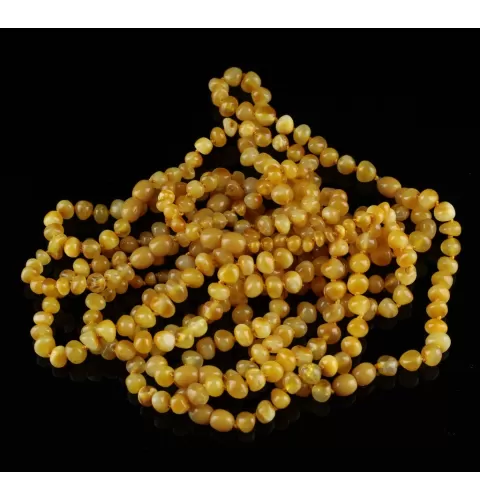 10 Butter Baltic Amber Anklets 25cm