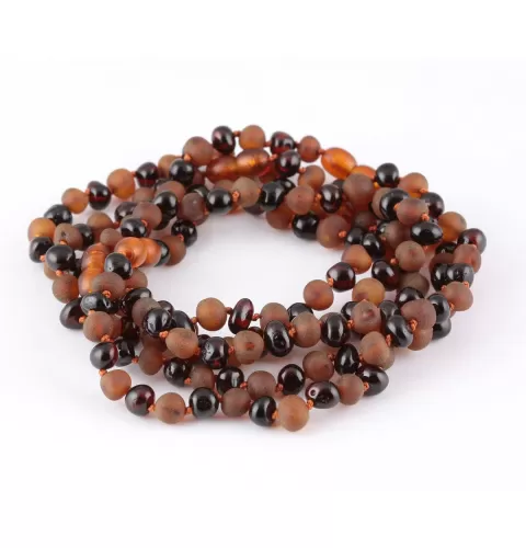 5 Mix Baltic Amber Anklets 25cm
