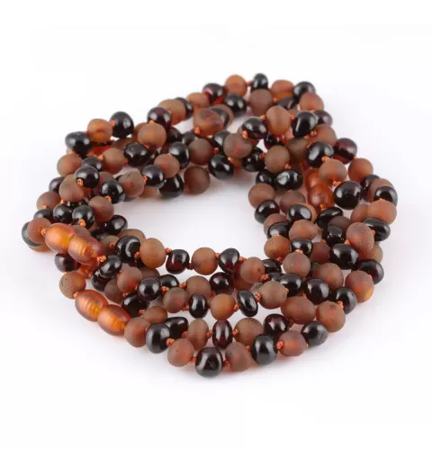 5 Mix Baltic Amber Anklets 25cm