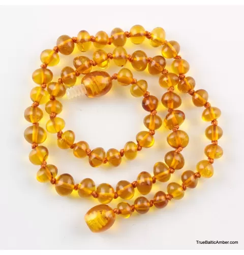 Honey Baltic Amber Teething Necklace For Babies
