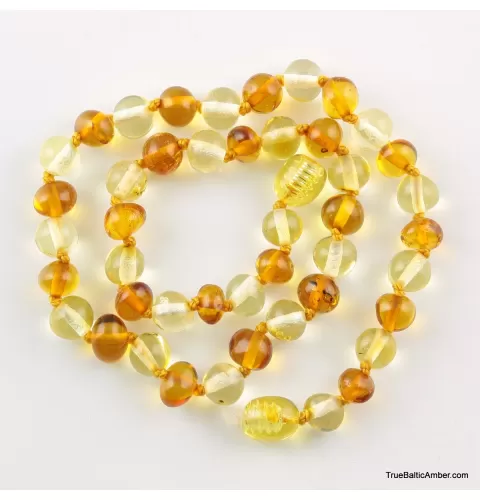 Multi2 Baltic Amber Teething Necklace For Babies