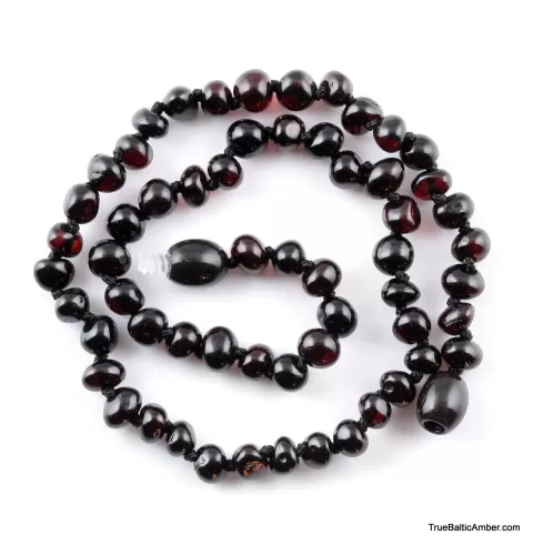 Cherry Baltic Amber Teething Necklace For Babies