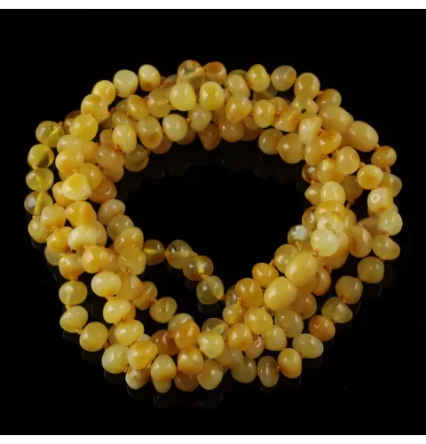 5 Butter Baltic Amber Anklets 25cm