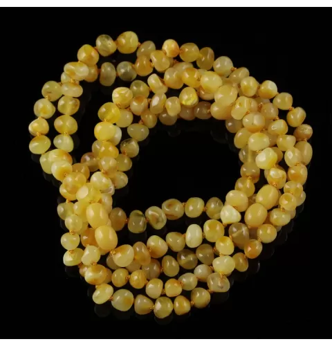 5 Butter Baltic Amber Anklets 25cm